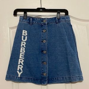 Burberry jean skirt